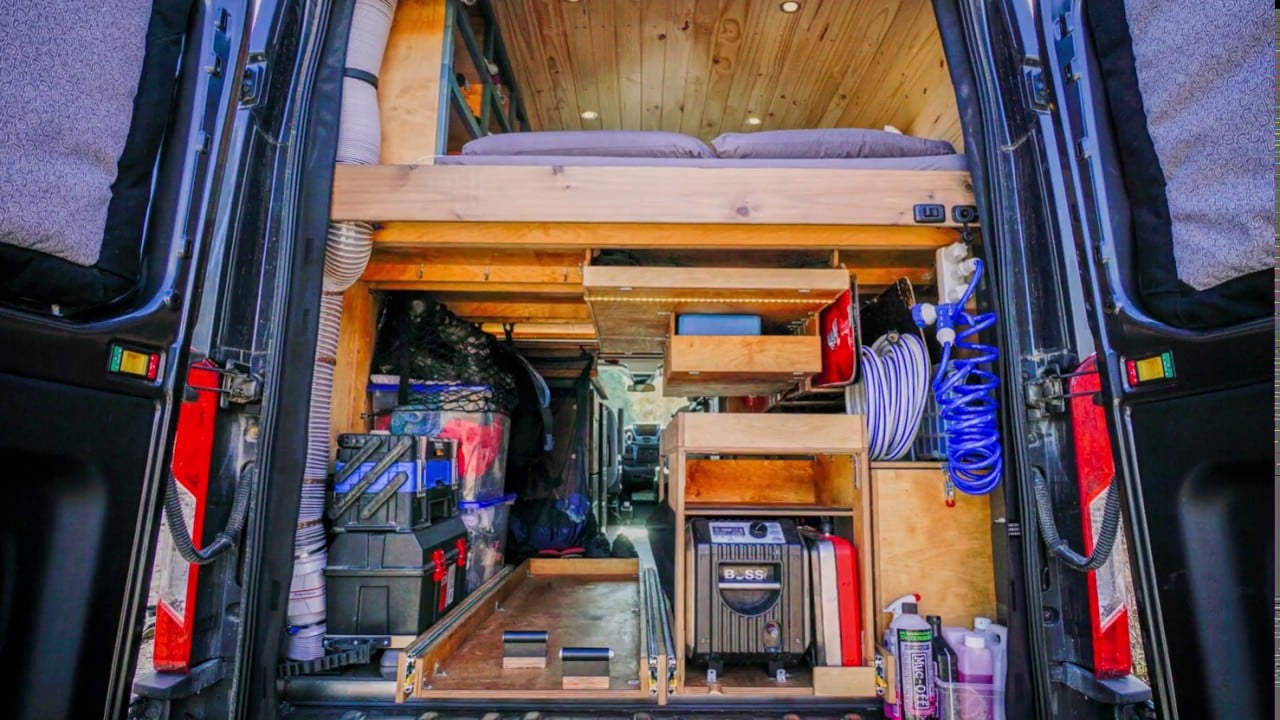 Loading the van!