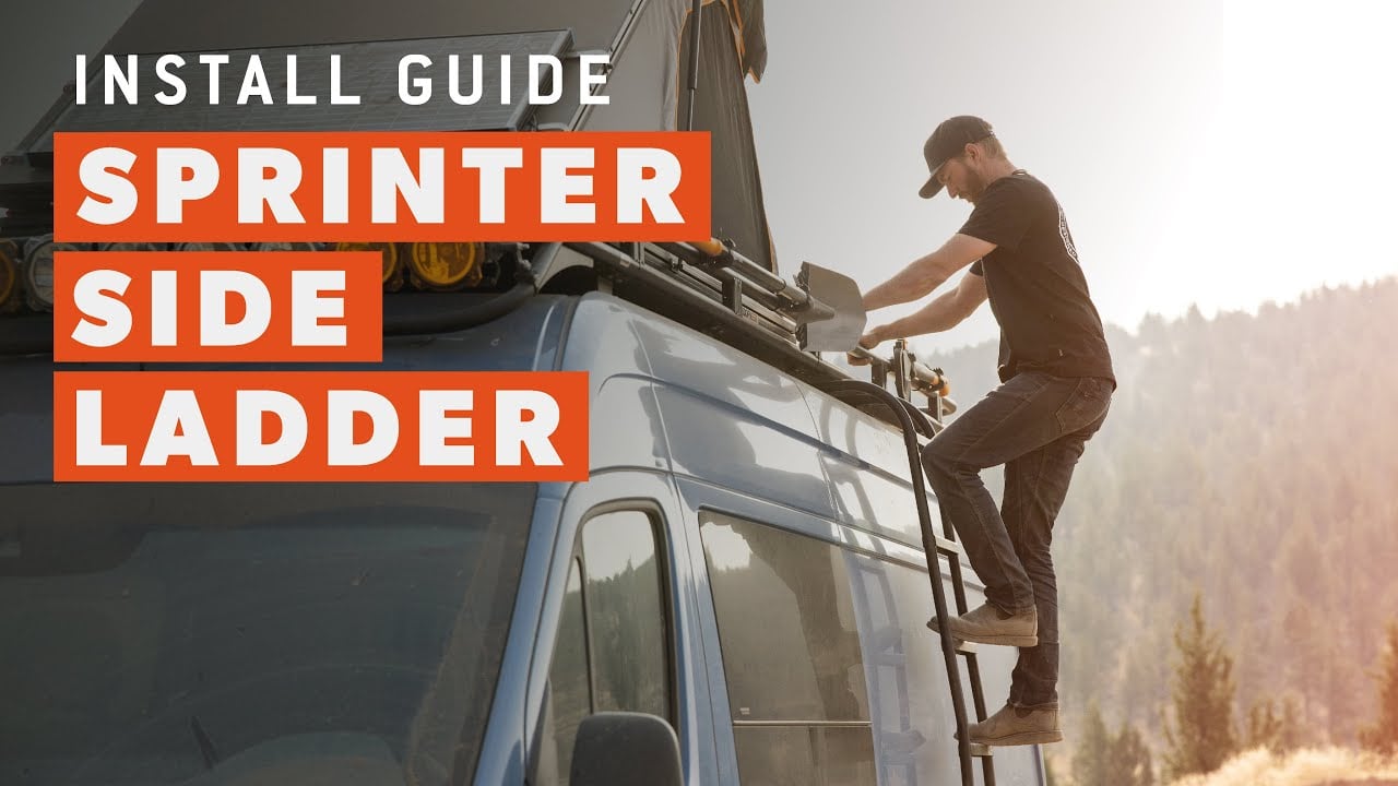 Sprinter Side Ladder Installation Video - Flatline Van Co.