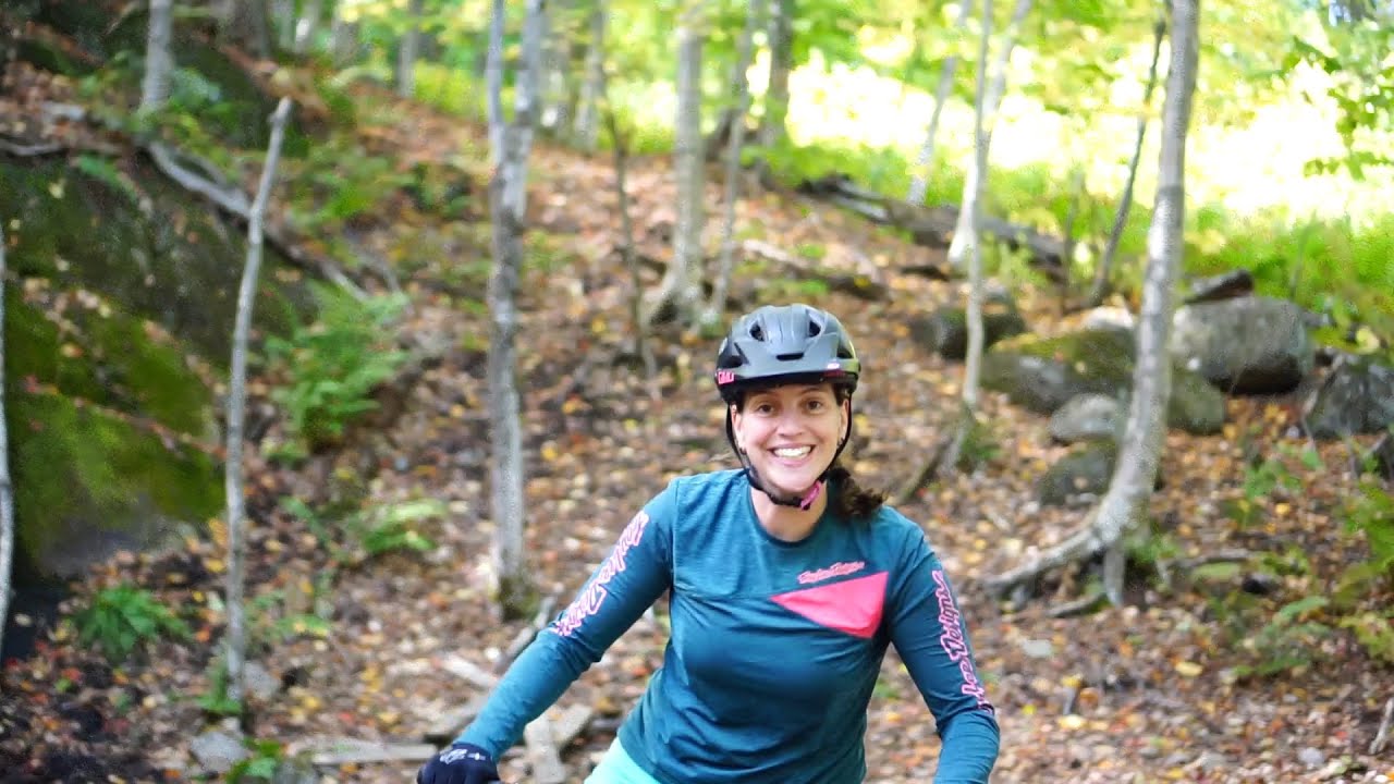 Back To Our Roots After Two Years of Vanlife: Isabelle Riding Our Local Trails in Québec.