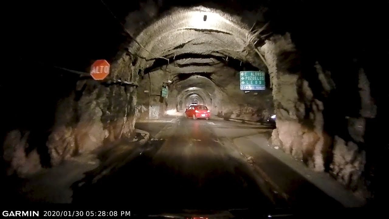 Driving In Mexico: Guanajuato Tunnels Garmin Dash Cam Mini Footage
