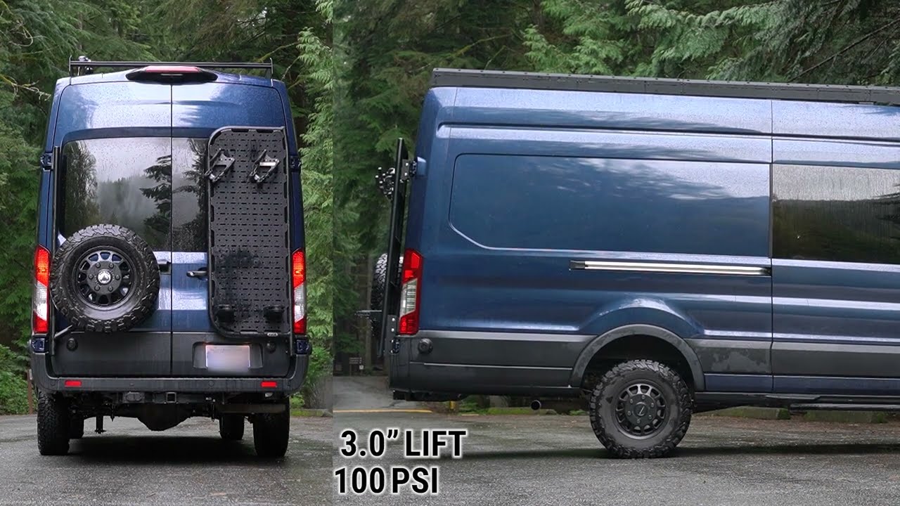 Air Lift WirelessAir (Air Bags, Compressor, Tank) on a Ford Transit