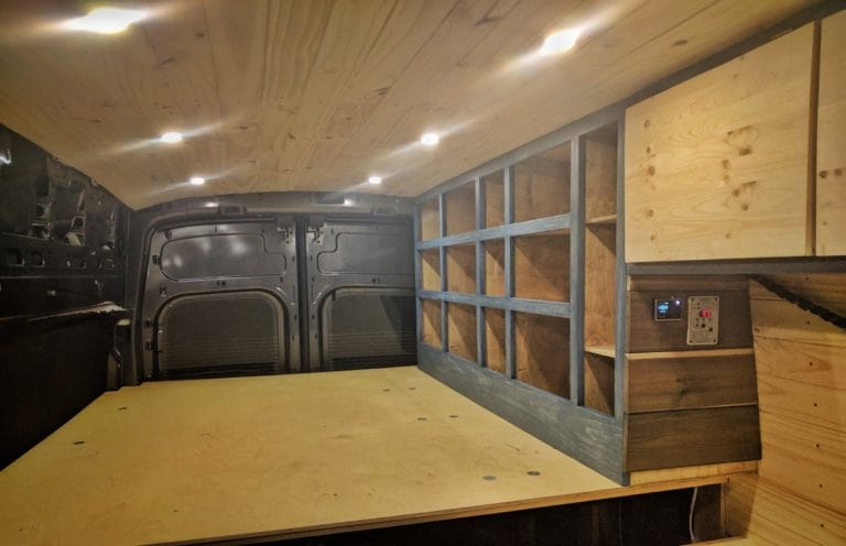 Bed Storage Van Conversion Final