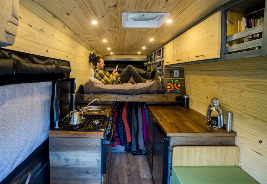 Campervan Conversion Raised Bed