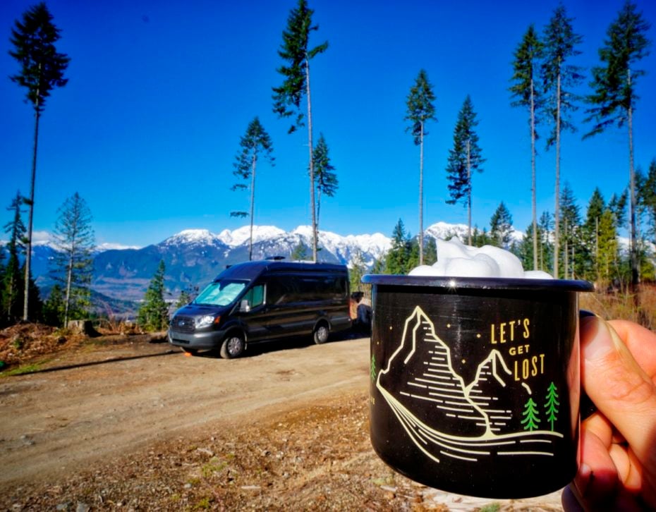 Let's get lost enamel steel cup