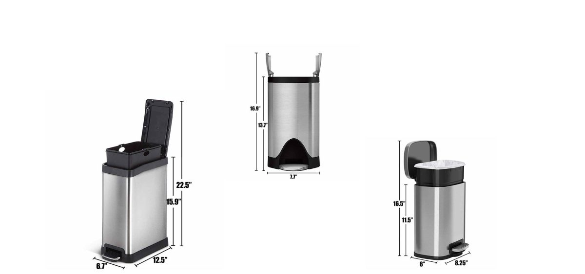 Trash Cans for Camper Van and RV Small and Space Saving Trash Cans