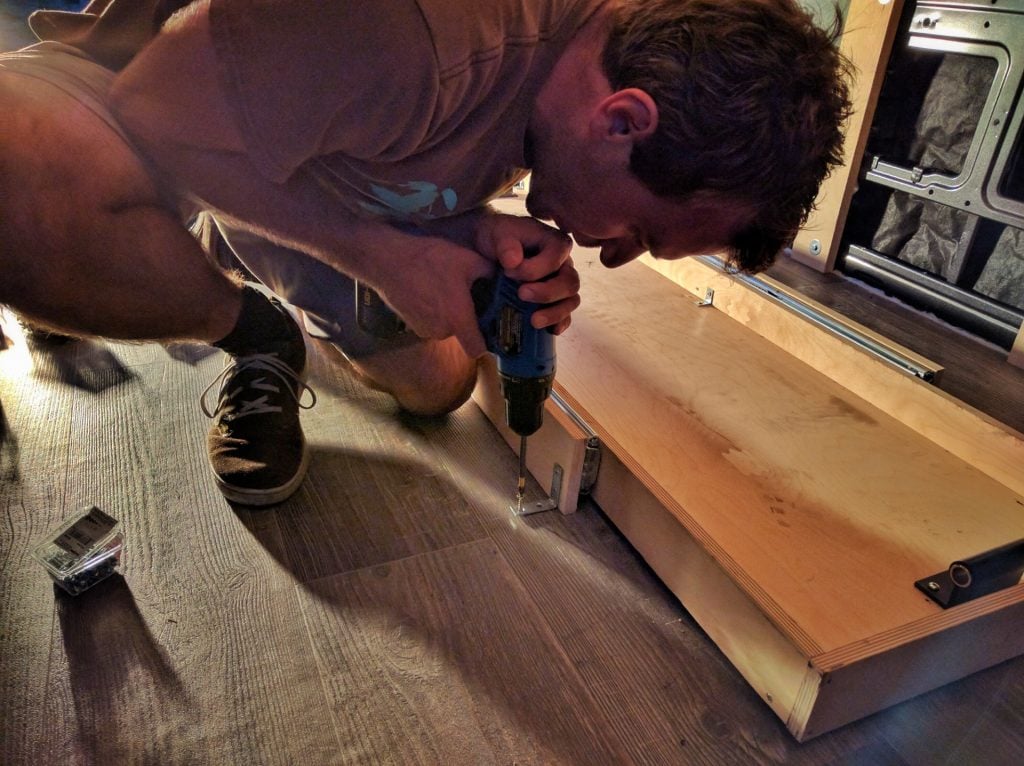 Vanlife Slide Out Bike Rack Camper Build (1)