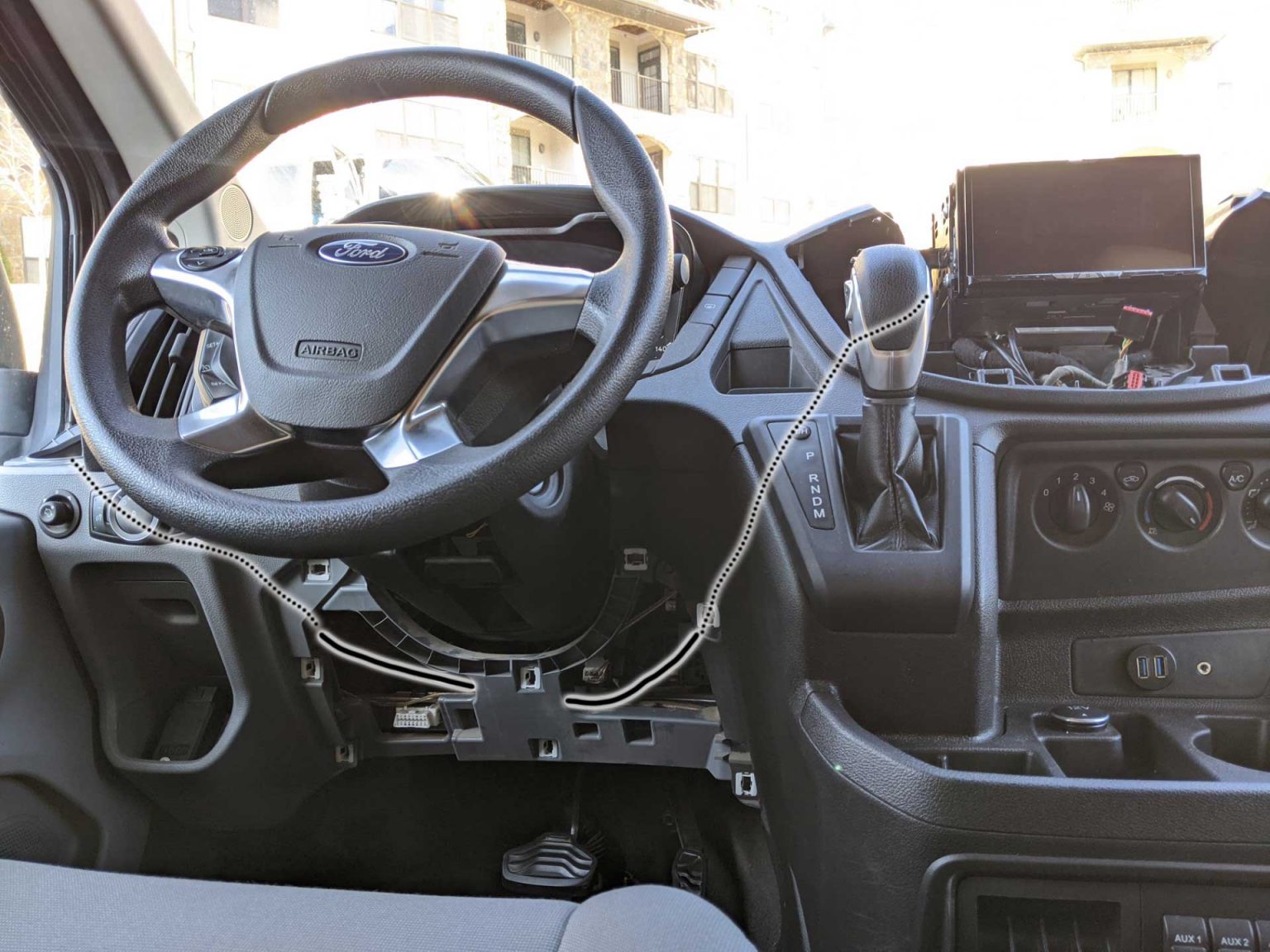 Ford Transit Adding Speakers To The Headliner FarOutRide