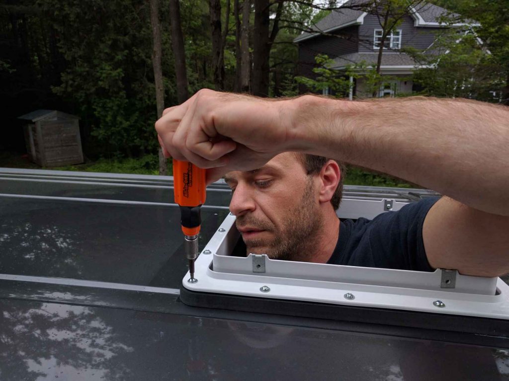 How to Install a Maxxfan Roof Vent on a DIY Van Conversion FarOutRide