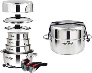 Magma A10-360L-IND Induction Cookware for Van RV Boat nested