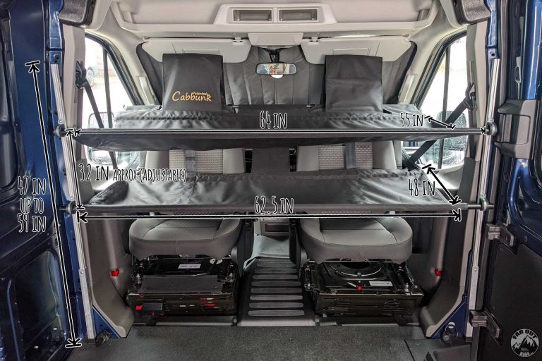 Cabbunk Kids Bunk Bed for Van/RV (Transit, Sprinter, ProMaster)