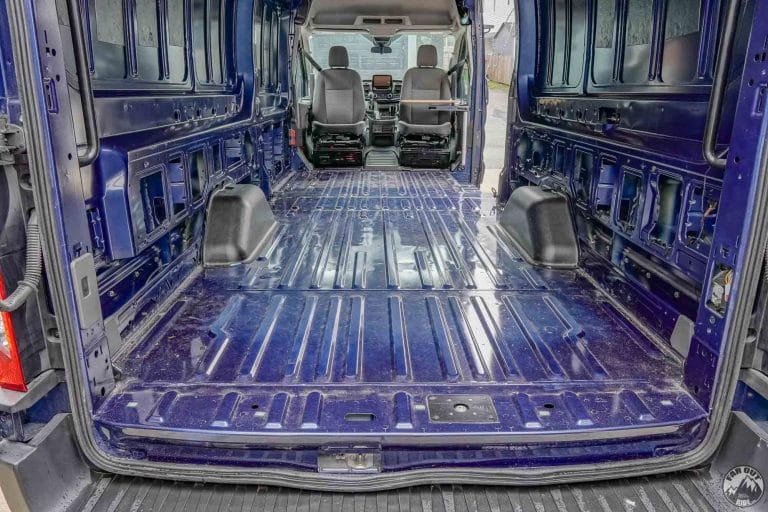 Ford Transit Floor Removed (rear doors)