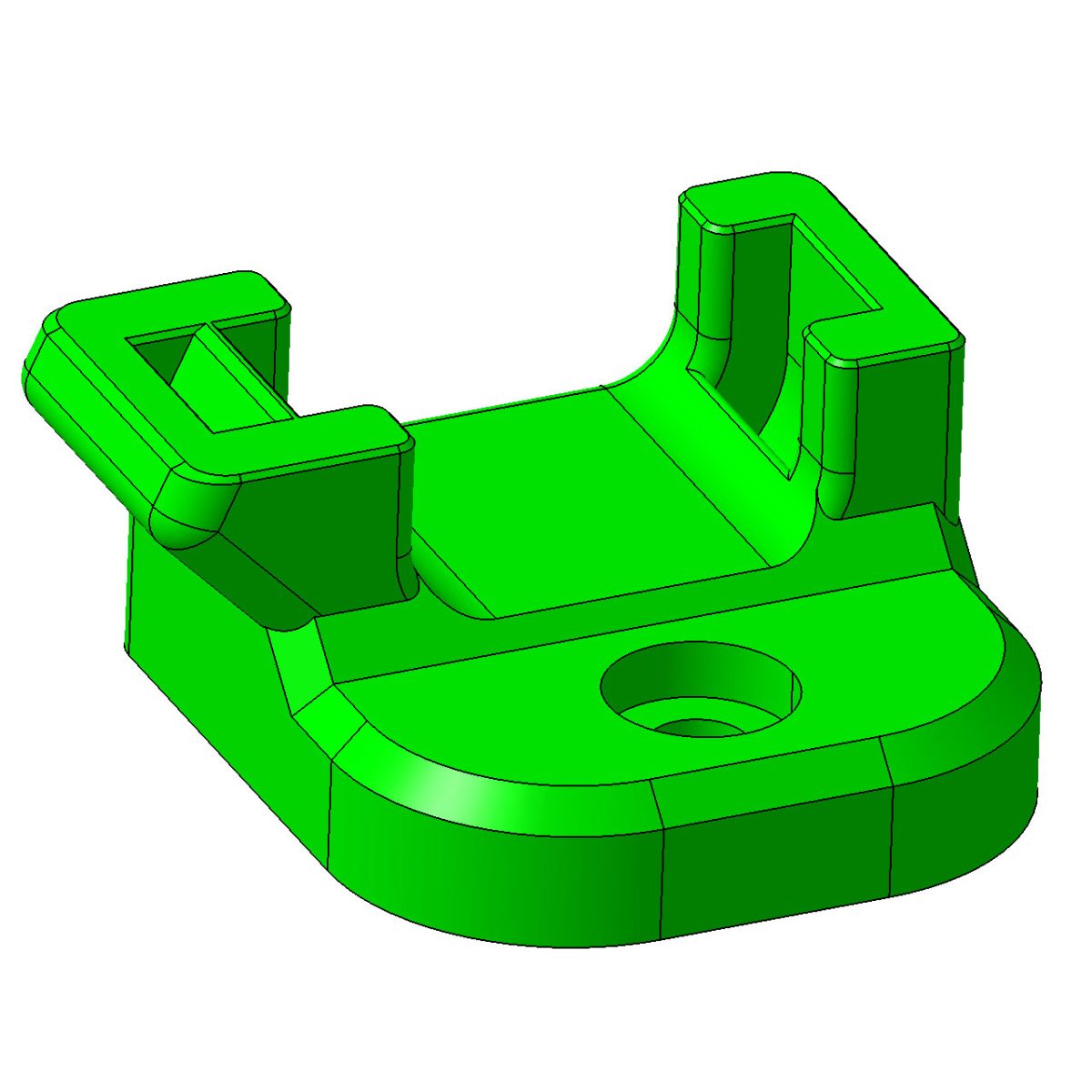 Reusable Cable Zip-Tie Mount with Screw Hole (3D Print File)