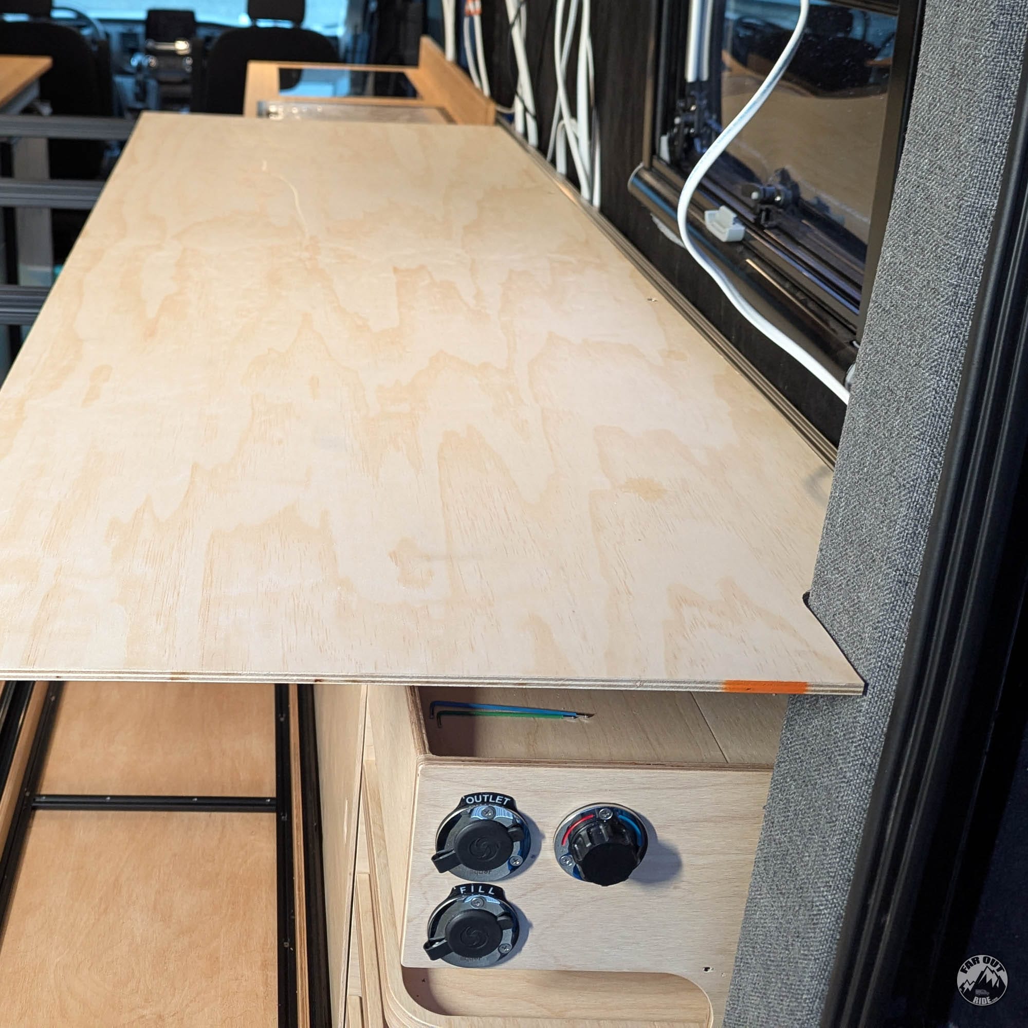 Bed Platform / D-Pillar Trim Template for Ford Transit - Image 2